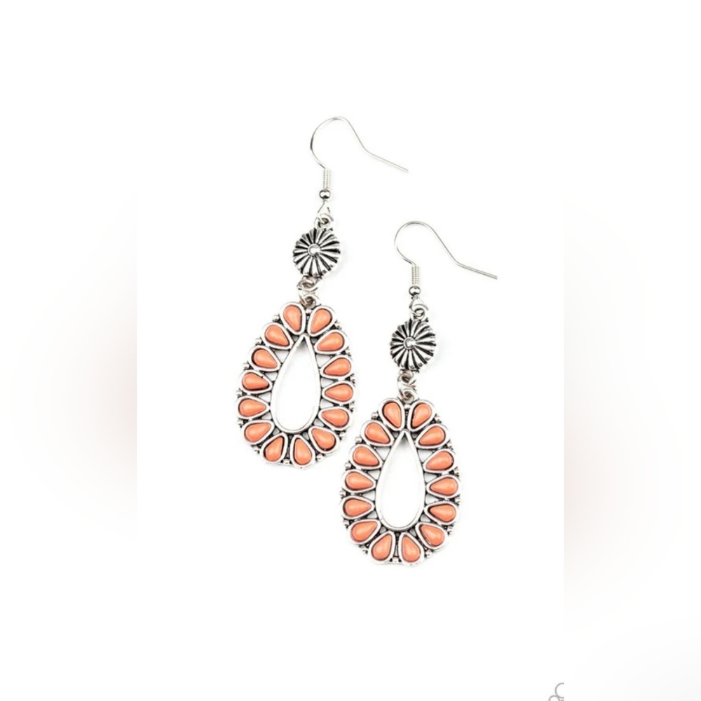 Paparazzi ♥ Stone Orchard - Orange ♥ Earrings